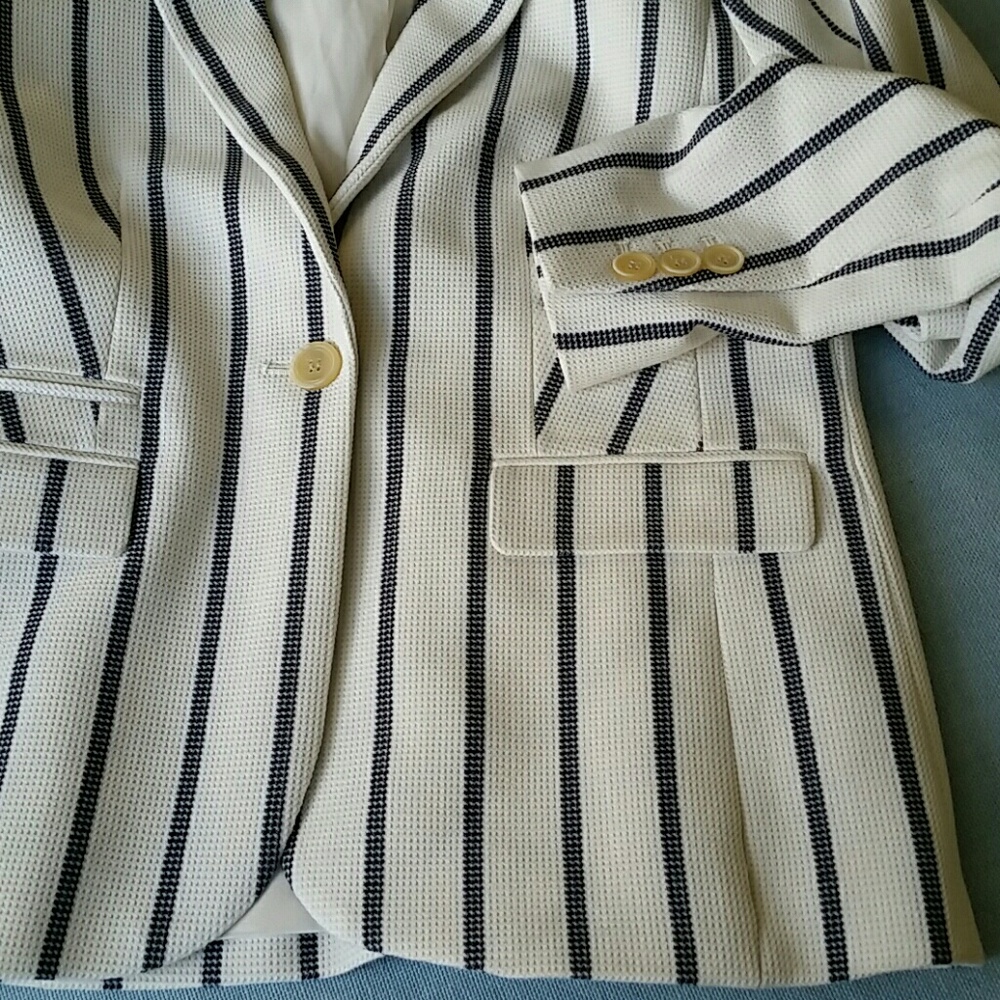 NWOT Talbots striped blazer - Picture 7 of 8